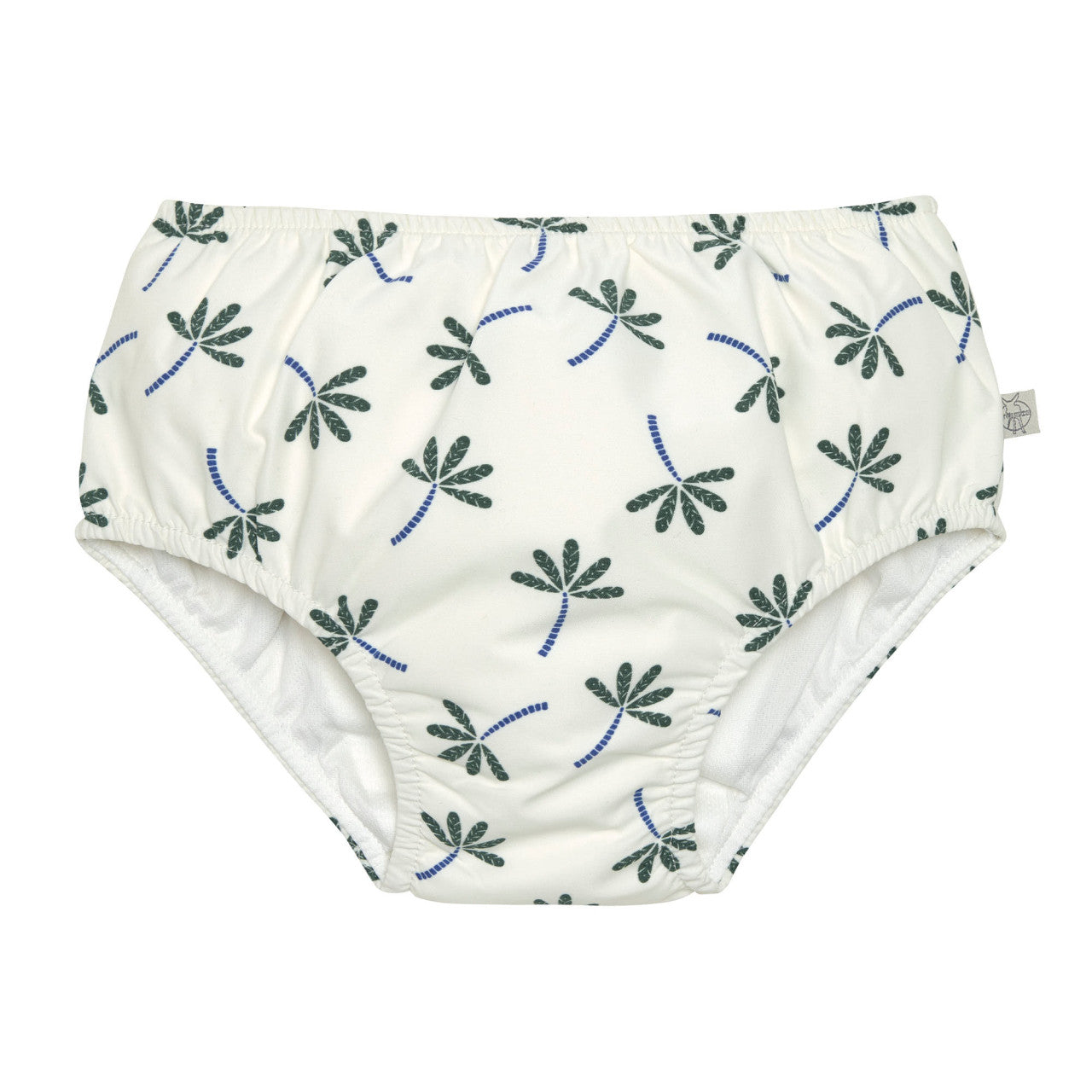 Maillot de bain couche - Palmiers blanc