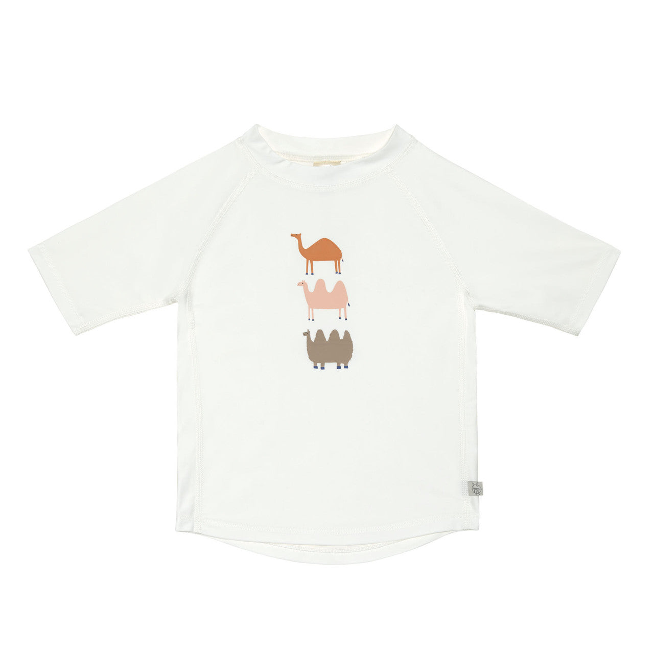T-shirt anti-UV manches courtes enfants - Chameau blanc