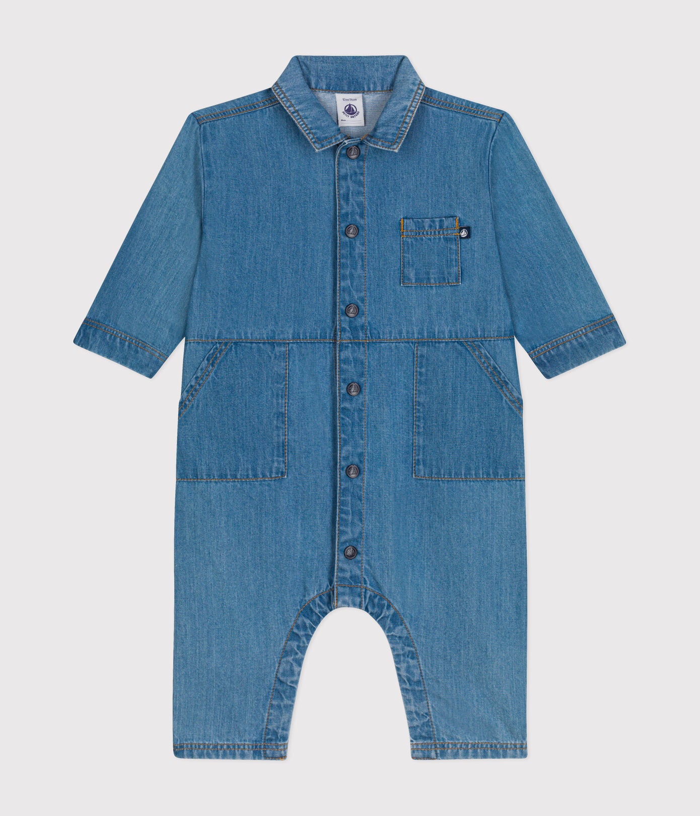 Combinaison longue denim - bébé