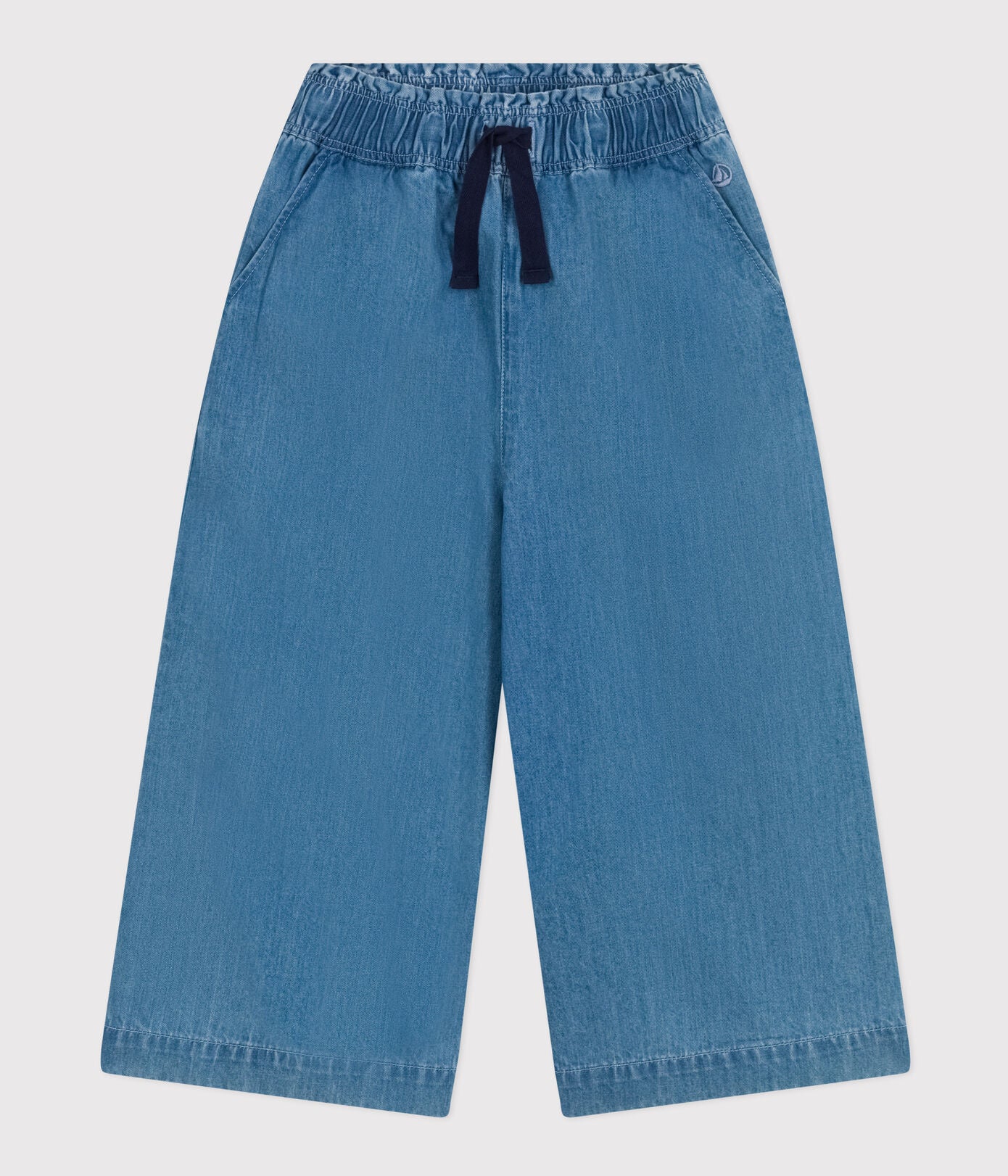 Pantalon large en denim léger - enfant