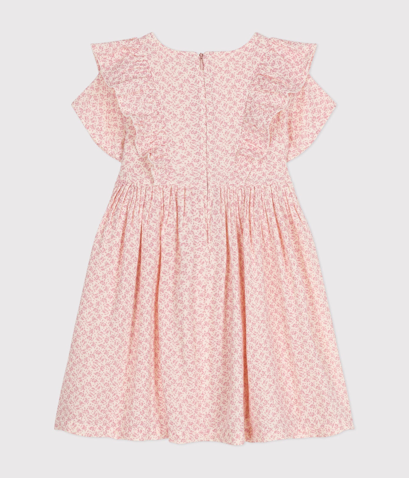 Robe imprimée manches courtes en gaze de coton enfant