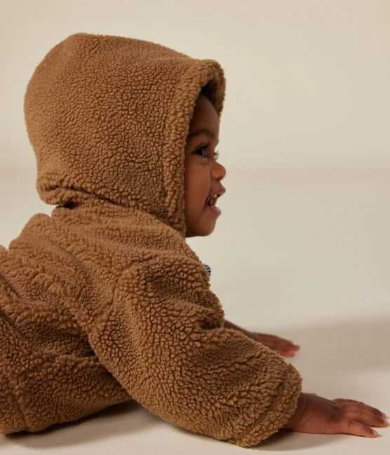 Veste à capuche en sherpa bébé