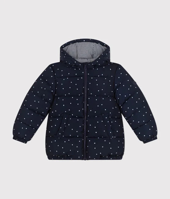 Doudoune enfant white dots