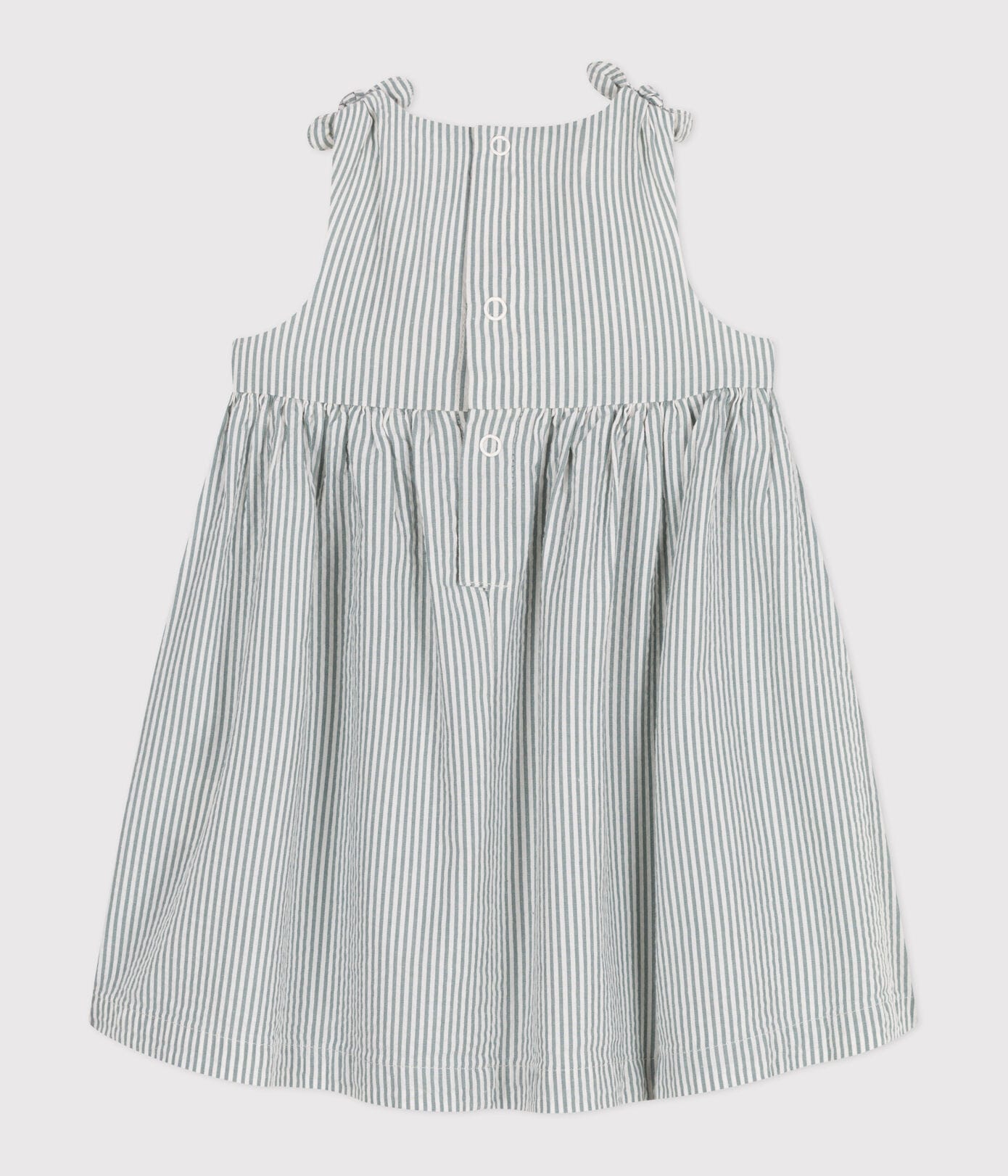 Robe bébé en coton sans manches - rayée