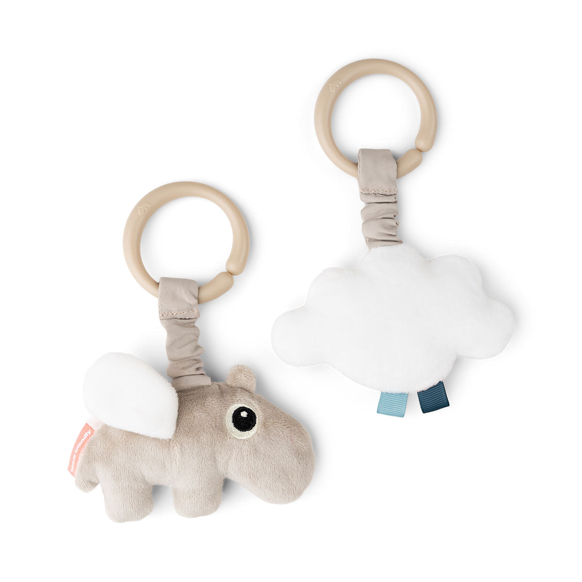 Set de 2 hochets happy clouds sand liste #322853