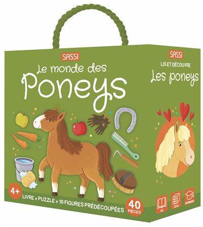 Livre Puzzle - Le Monde des Poneys