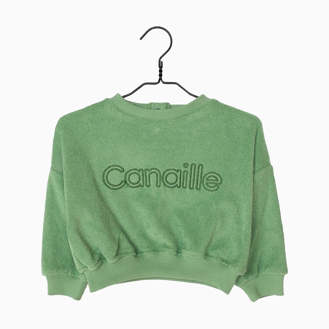 Sweat Soan molleton vert - Canaille