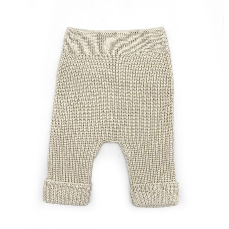 Pantalon bébé canale beige liste #333023