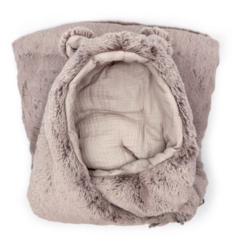 Teddy soft angel nest fourrure dusty rose, nid d'ange liste #336627