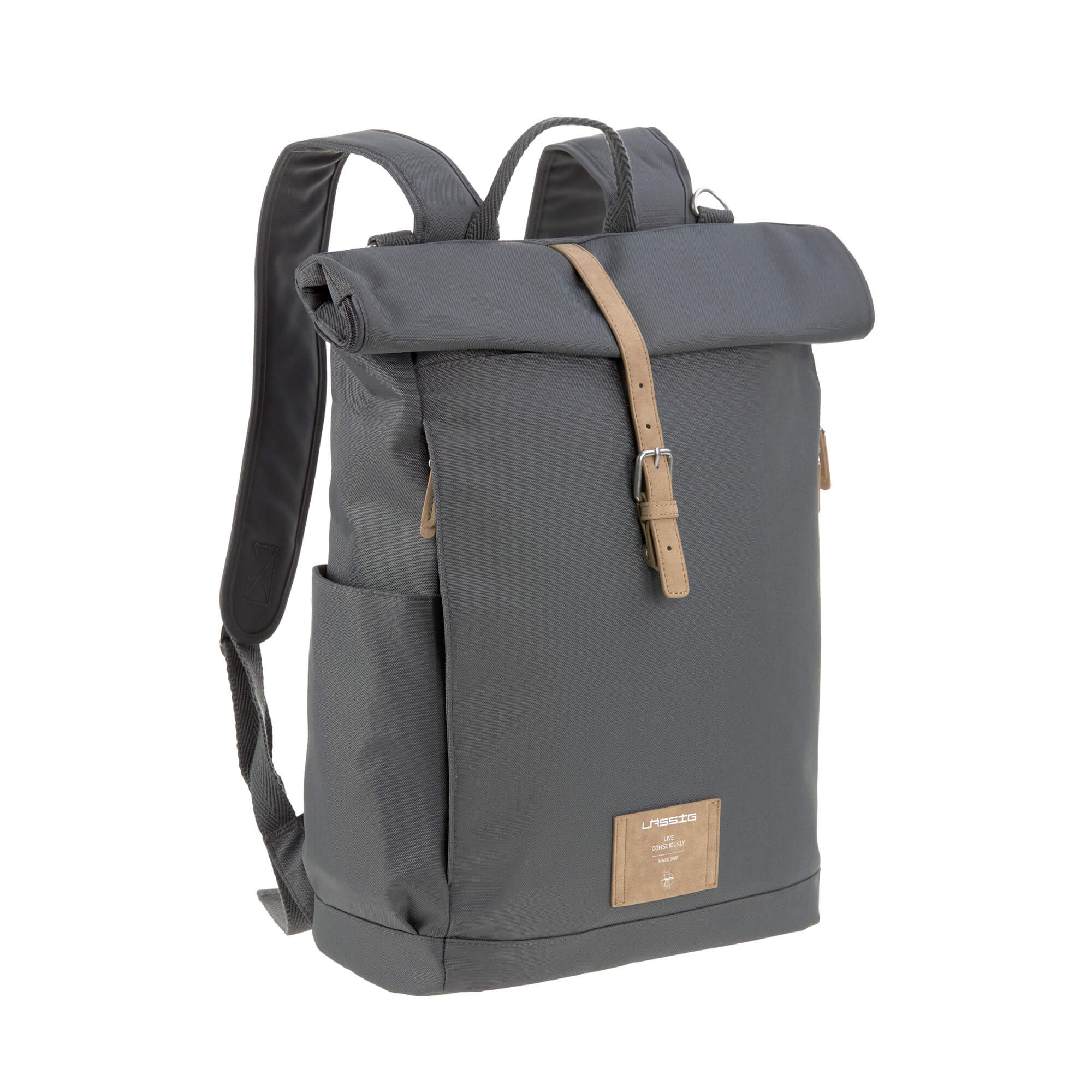 Sac à dos à langer Rolltop anthracite